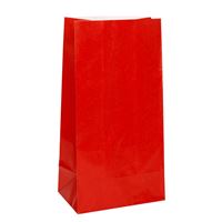 Sacs surprise en papier - Rouge - 12/Pqt