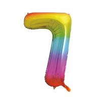 Mylar supershape - Chiffre 7 - Multicolore - 34"