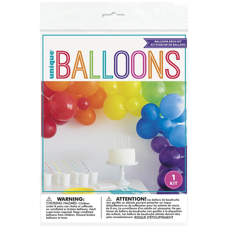 Arche de ballons -  Arc-en-ciel