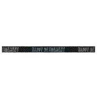 Bannière - Happy Retirement - Noir - 12'