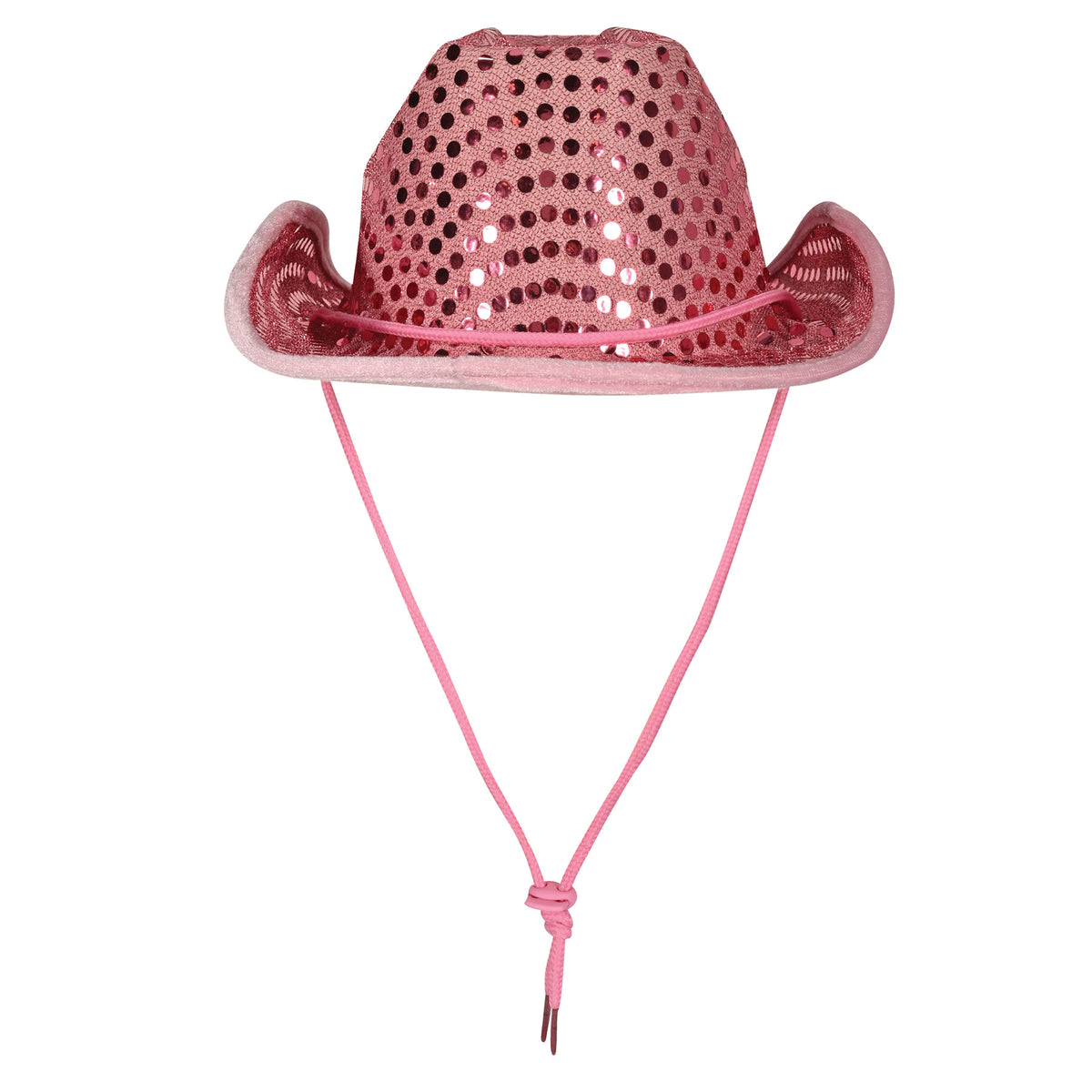 Chapeau de Cow-Boy Rose À Sequins
