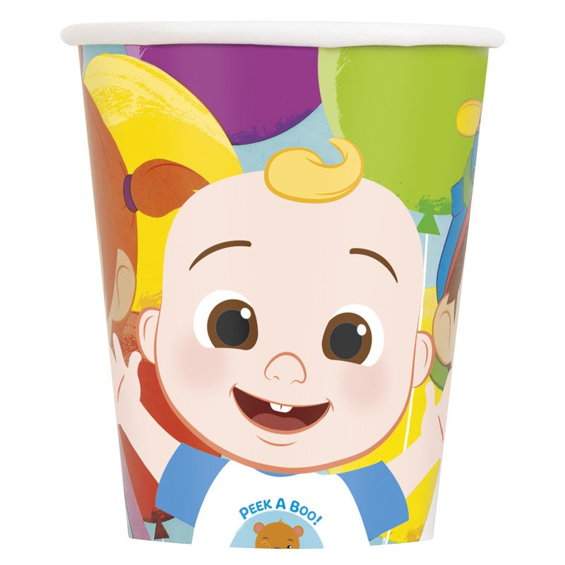 Verres en Papier - Cocomelon - 9oz - 8/Pqt
