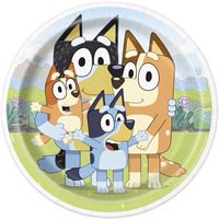 Assiettes à Repas - Bluey - 9" - 8/Pqt