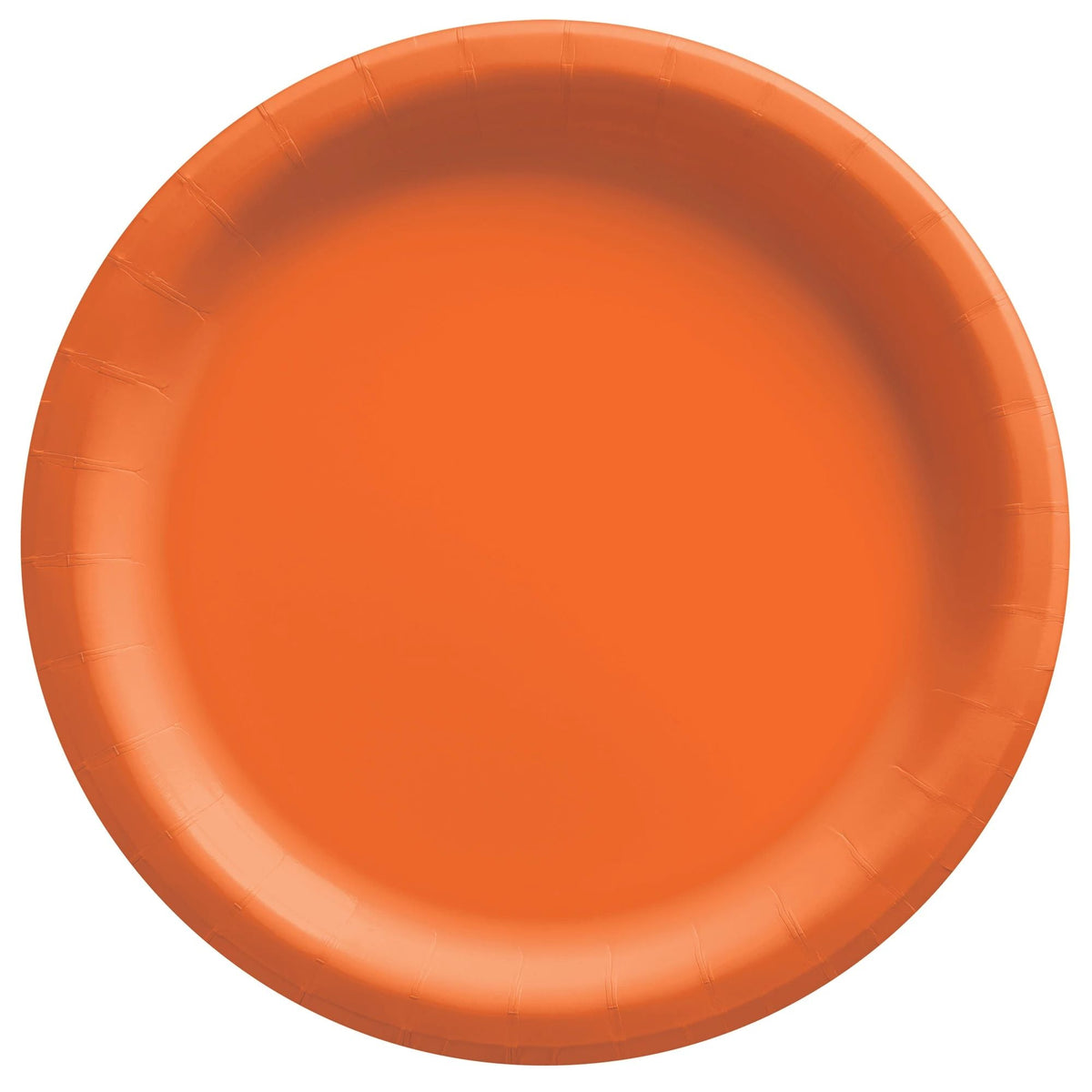 Assiettes à Repas - Orange - 9" - 20/Pqt