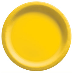 Assiettes à Repas - Jaune - 20/Pqt