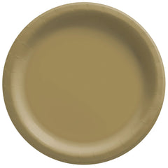 Assiettes à Repas - Or - 20/Pqt