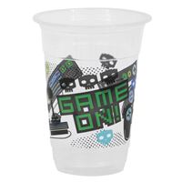 Verres en plastique - Anniversaire gamer - 16oz - 8/Pqt