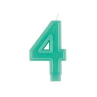 Chandelle d'anniversaire Avec Bordure - Chiffre 4