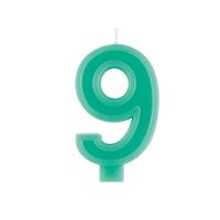 Chandelle d'anniversaire Avec Bordure - Chiffre 9