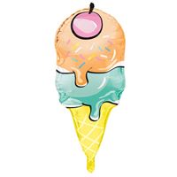 Mylar Supershape - Cornet de crème glacée - 23"