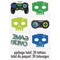 Tatouages - Anniversaire gamer - 24/Pqt