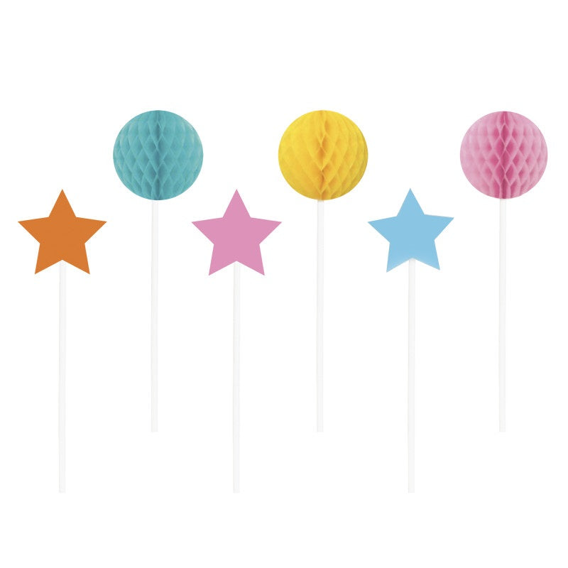 Kit - Cupcakes arc-en-ciel - 24/Pqt