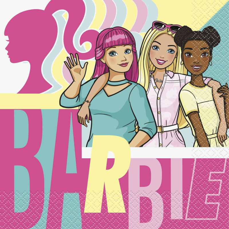Serviettes à Repas - Barbie - 16/Pqt