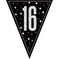 Bannière fanions - GLITZ 16 - Noir - 9' 