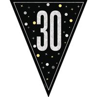 Bannière fanions - GLITZ 30 - Noir - 9' 