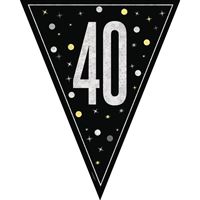 Bannière fanions - GLITZ 40 - Noir - 9' 