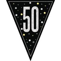 Bannière fanions - GLITZ 50 - Noir - 9' 