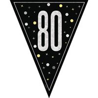 Bannière fanions - GLITZ 80 - Noir - 9' 
