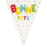 Bannière à fanions - Bonne fête éclatantes - 12'