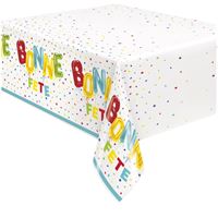 Nappe en Plastique - Bonne Fête Éclatantes - 54 x 84"