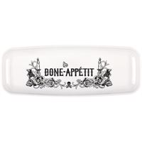 Plateau de service en plastique "BONE APPETIT" - Crâne sommaire