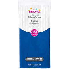 Nappe en plastique - Bleu Royale - 54" x 108"