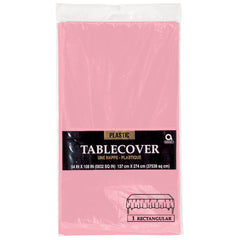Nappe en plastique - Rose Bébé - 54" x 108"