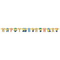 Bannière articulée - Happy Birthday - Détestable Moi - 6.5'
