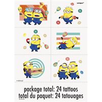 Tatouages - Détestable Moi - 24/Pqt