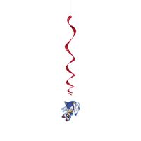 Décorations tourbillons suspendues - Sonic - 3/Pqt