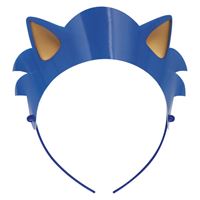 Serre-têtes de fête en papier - Sonic - 4/Pqt