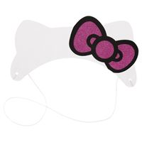 Serre-têtes - en papier pailleté - Hello Kitty - 4/Pqt