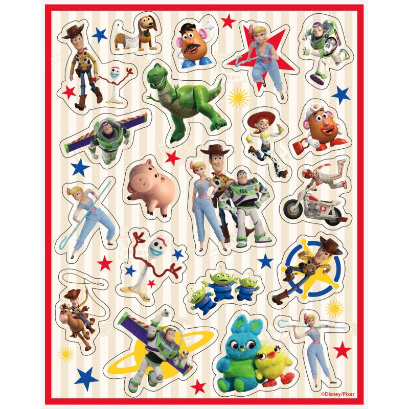 Feuilles autocollants - Histoire de Jouets - 4/Pqt