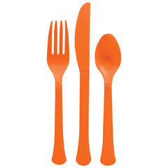 Ustensiles réutilisables - Orange - 24/Pqt