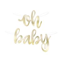 Bannière - Oh Baby - Or - 4 pi