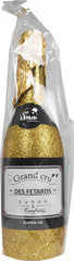 Bouteille canon à confettis papier - 32 cm - or