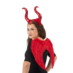 Ailes avec Cornes - Rouge