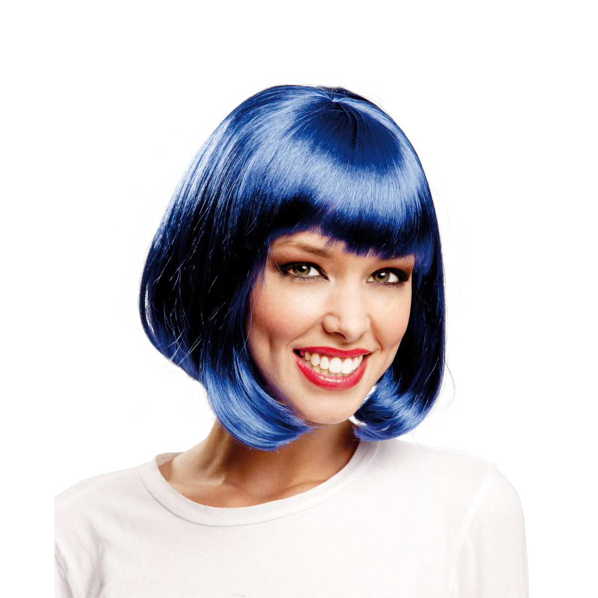 Perruque - bleu courte - Adulte