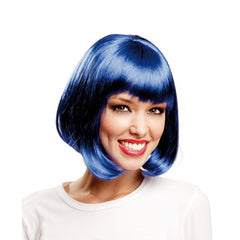 Perruque - bleu courte - Adulte