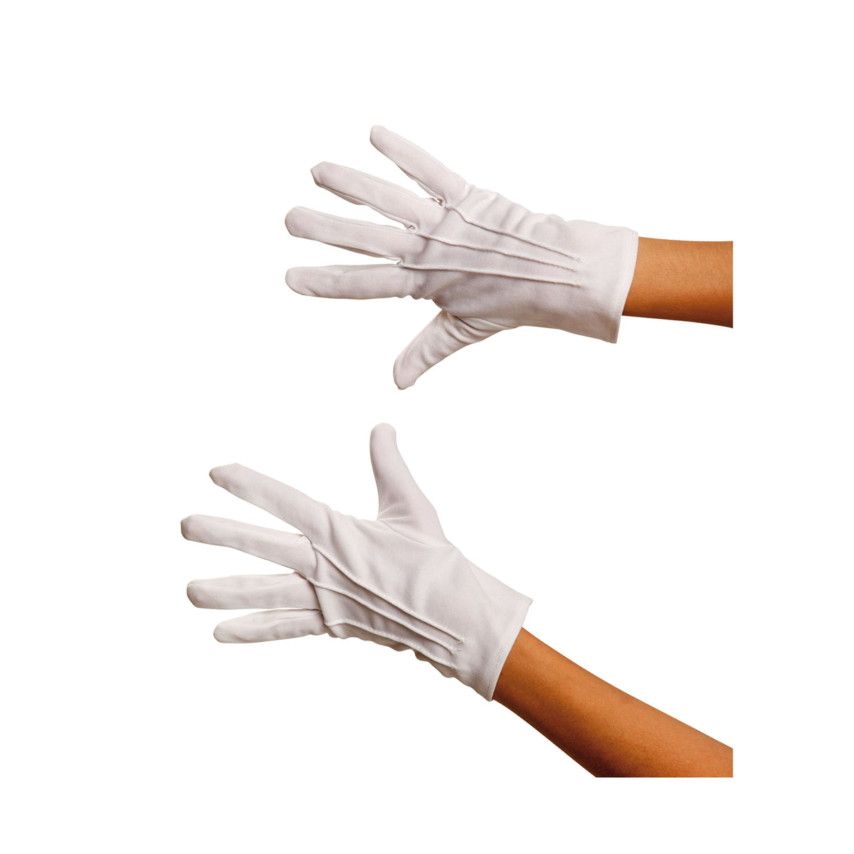Gants courts blancs pour - Taille Unique - Adulte