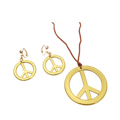 Collier et boucles d’oreilles hippie