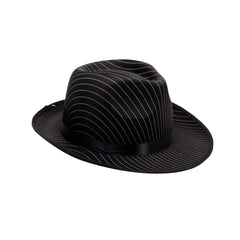 Chapeau de gangster à rayures