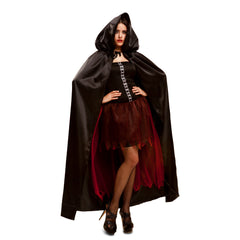 Cape - Satin - Noir - Taille Unique