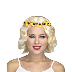 Perruque Courte - Hippie - blonde - Adulte
