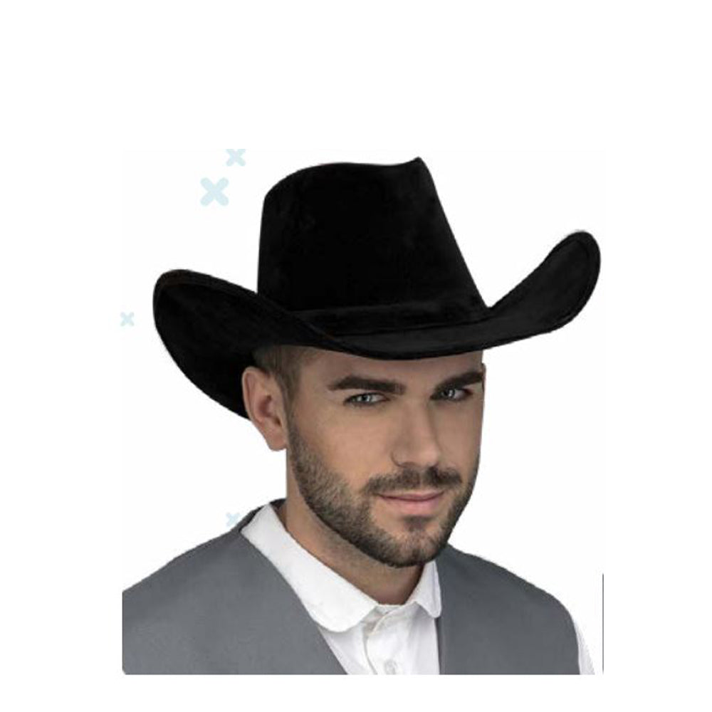 Chapeau de cow-boy - Noir - 59 cm