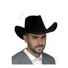 Chapeau de cow-boy - Noir - 59 cm