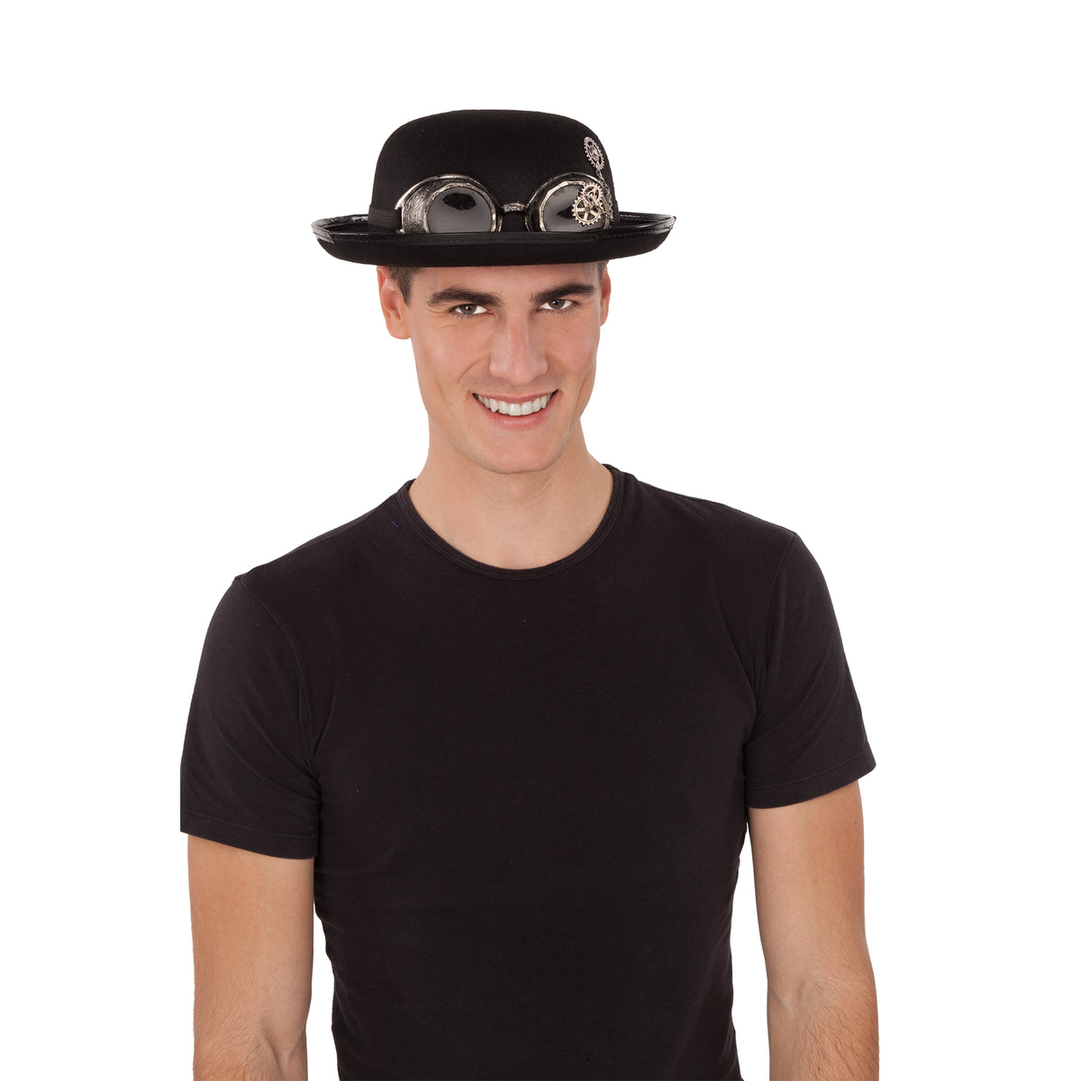 Chapeau melon steampunk - 59 cm