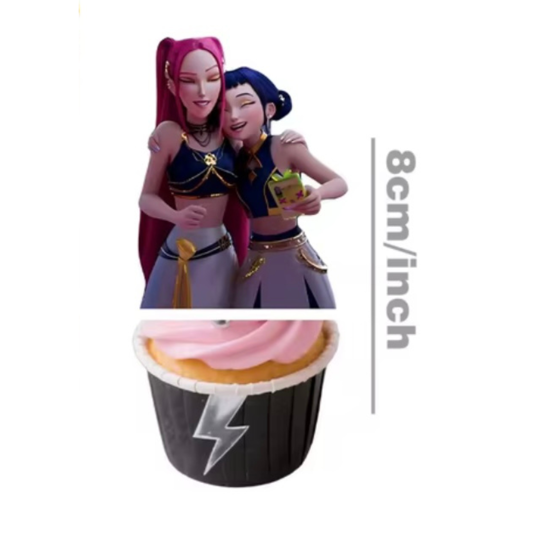 Décorations pour Cupcake - K-Pop Demon Hunter - 24/Pqt J-FÊTE EXTRÊME