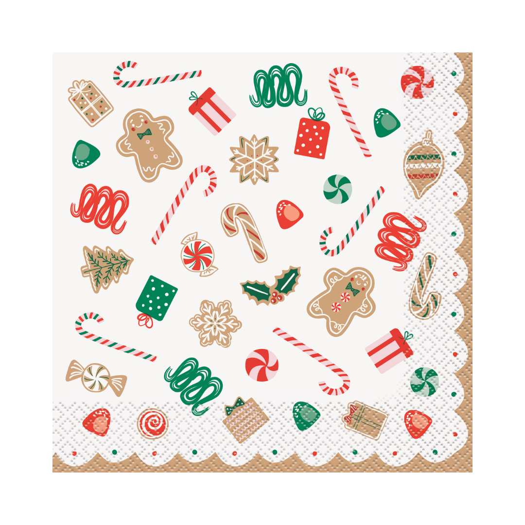 Serviettes de table – Pain d’épice – 16/Pqt Unique
