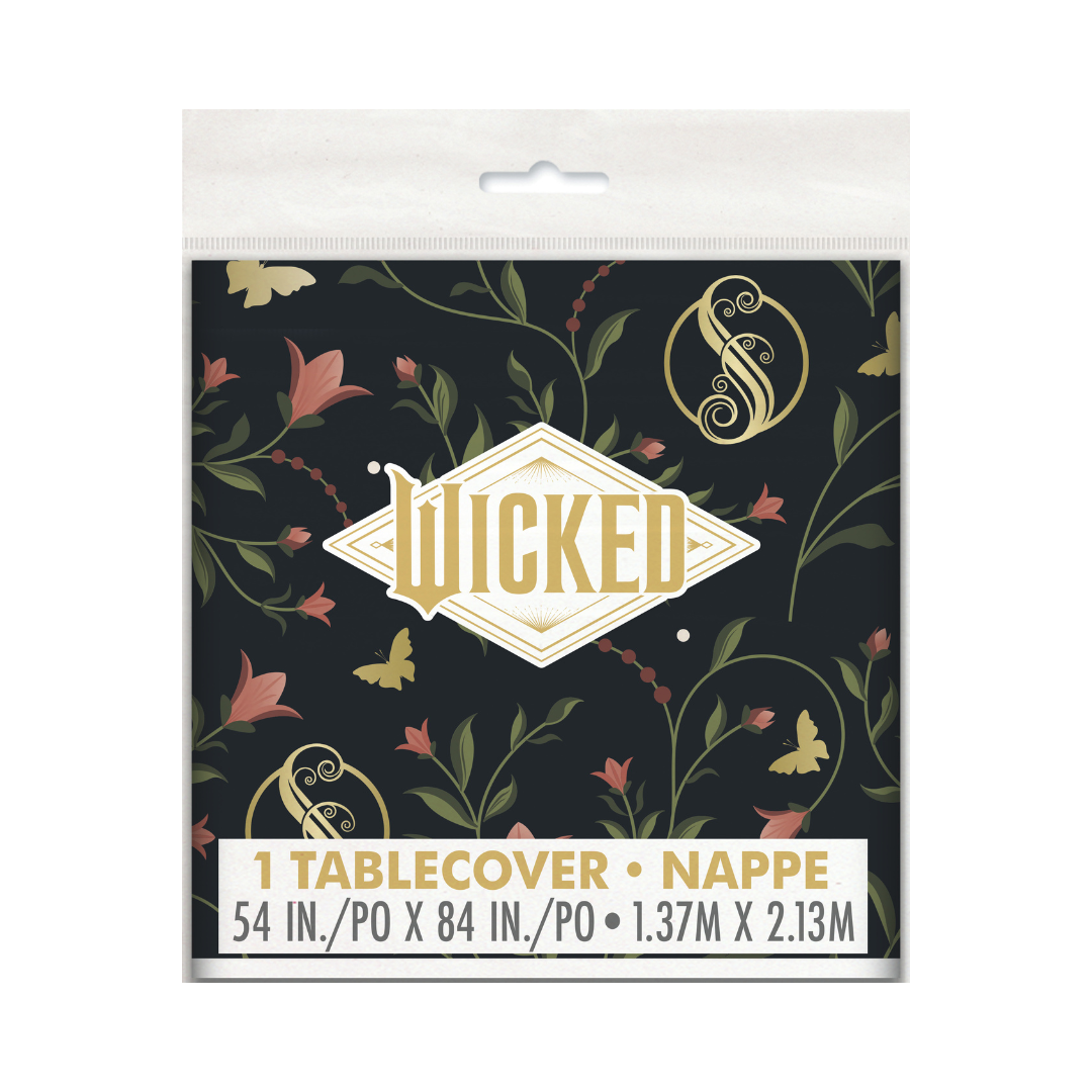 Nappe en plastique rectangulaire – Wicked – 54" x 84" Unique Industries